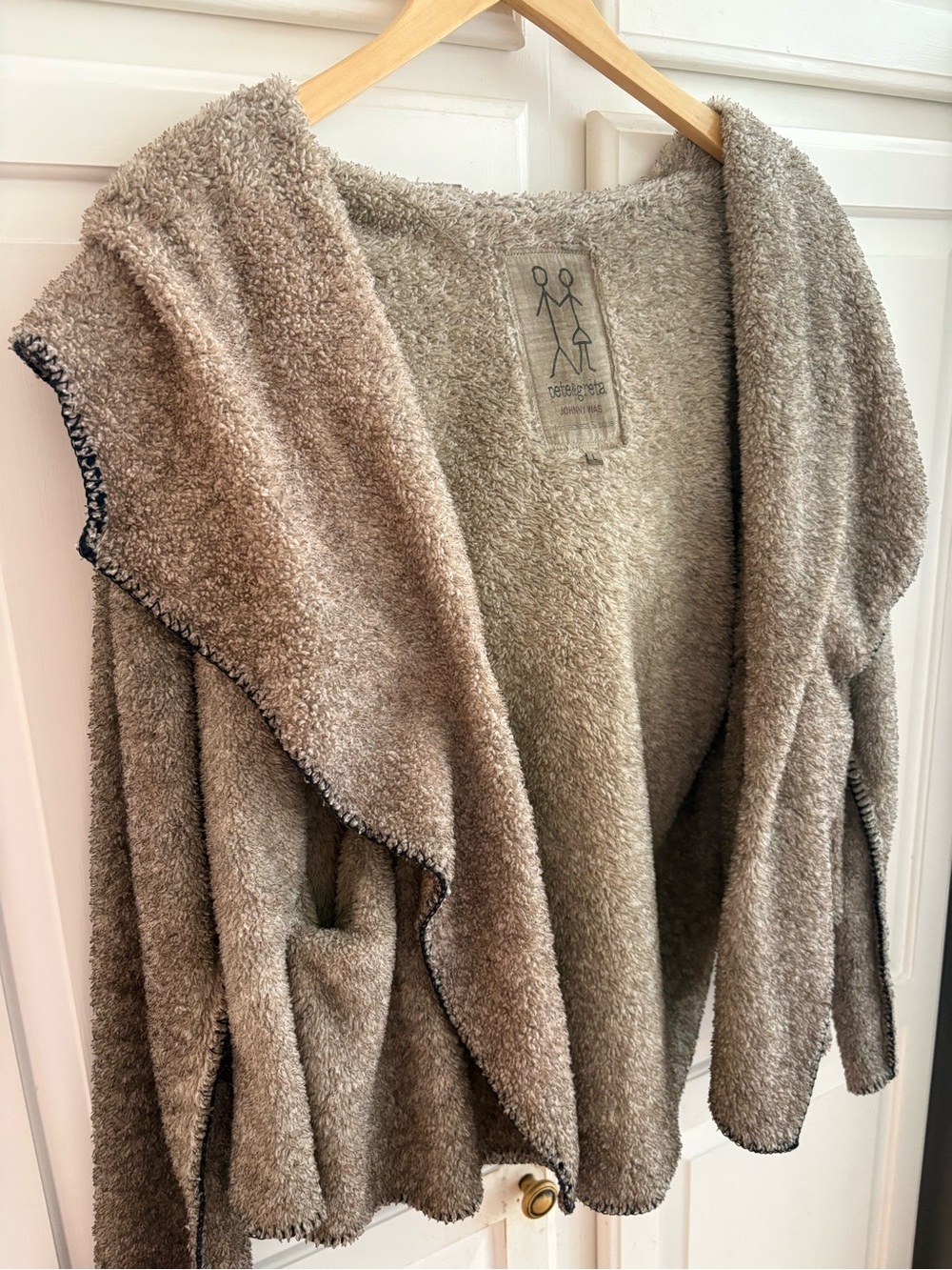 Johnny Was Cream Teddy Jacket Plush Sherpa